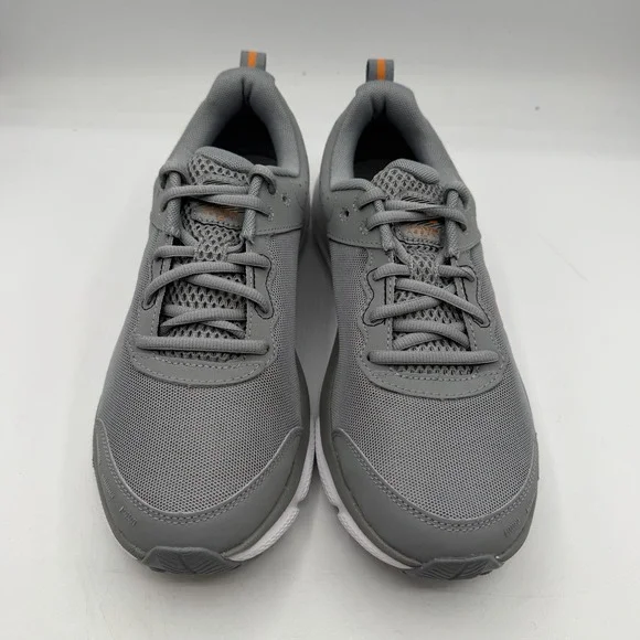 Under Armour UA Charged Assert 10 Shoes Mens 9.5 Grey/Orange Running Sneakers